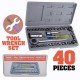Socket Set 40 Pcs Combination Socket Wrench Set With Box