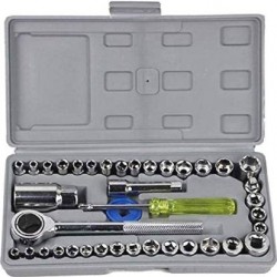 Socket Set 40 Pcs Combination Socket Wrench Set With Box