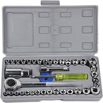 Socket Set 40 Pcs Combination Socket Wrench Set With Box