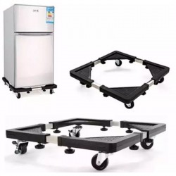 Roller Washing Machine Refrigerator Base Reinforced Retractable Movable Rack with Wheels Kitchen Fridge Base Bracket