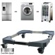 Roller Washing Machine Refrigerator Base Reinforced Retractable Movable Rack with Wheels Kitchen Fridge Base Bracket