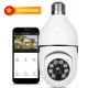 Light Bulb Security Camera, Home WiFi 360 Degree Pan/Tilt Panoramic IP Camera
