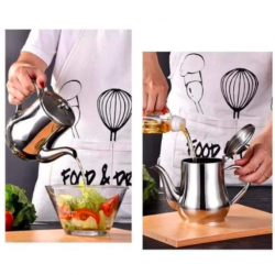 Stainless Steel Oil Strainer Pot Container Jug