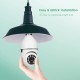 Light Bulb Security Camera, Home WiFi 360 Degree Pan/Tilt Panoramic IP Camera