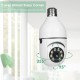 Light Bulb Security Camera, Home WiFi 360 Degree Pan/Tilt Panoramic IP Camera