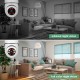 Light Bulb Security Camera, Home WiFi 360 Degree Pan/Tilt Panoramic IP Camera