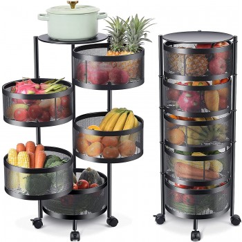 Stainless Steel Fruit Basket For Kitchen 5 Layer