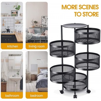 Stainless Steel Fruit Basket For Kitchen 5 Layer