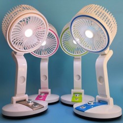 Multifunction Rechargeable Folding Fan with Light