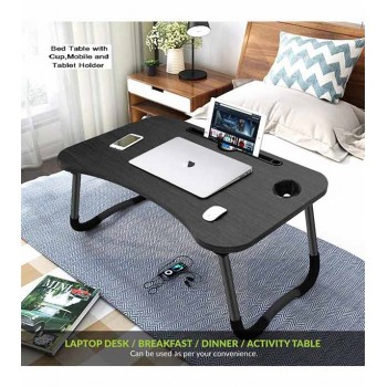 Portable Desk Foldable Laptop Table black 