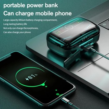M12 TWS Wireless Bluetooth 5.3 Headphones Noise Reduction Touch Control Waterproof 2000mAh Charging Box