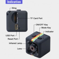 Mini Camera Q11 1080P Action Camera, Spy Camera, Mini Digital Camera, Battery Camera