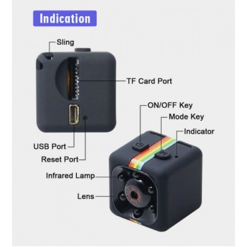 Mini Camera Q11 1080P Action Camera, Spy Camera, Mini Digital Camera, Battery Camera